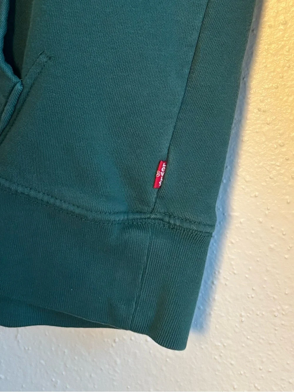 Levi's Medium Forest Green Hoodie with Bold Logo